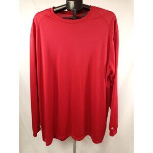 Badger Sport Men's Red Active Long Sleeved Shirt Size 2XL